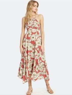 Free People Intimately Heat Wave Floral Printed Maxi Slip Dress Womens Size S